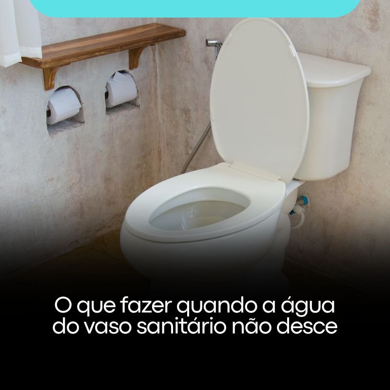 O que fazer quando a água do vaso sanitário não desce